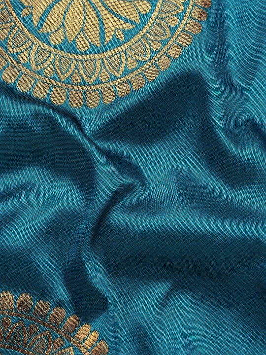 Woven Design Ethnic Motifs Zari Pure Silk Banarasi Saree