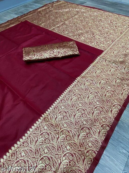 Woven Design Zari Pure Silk Banarasi Saree