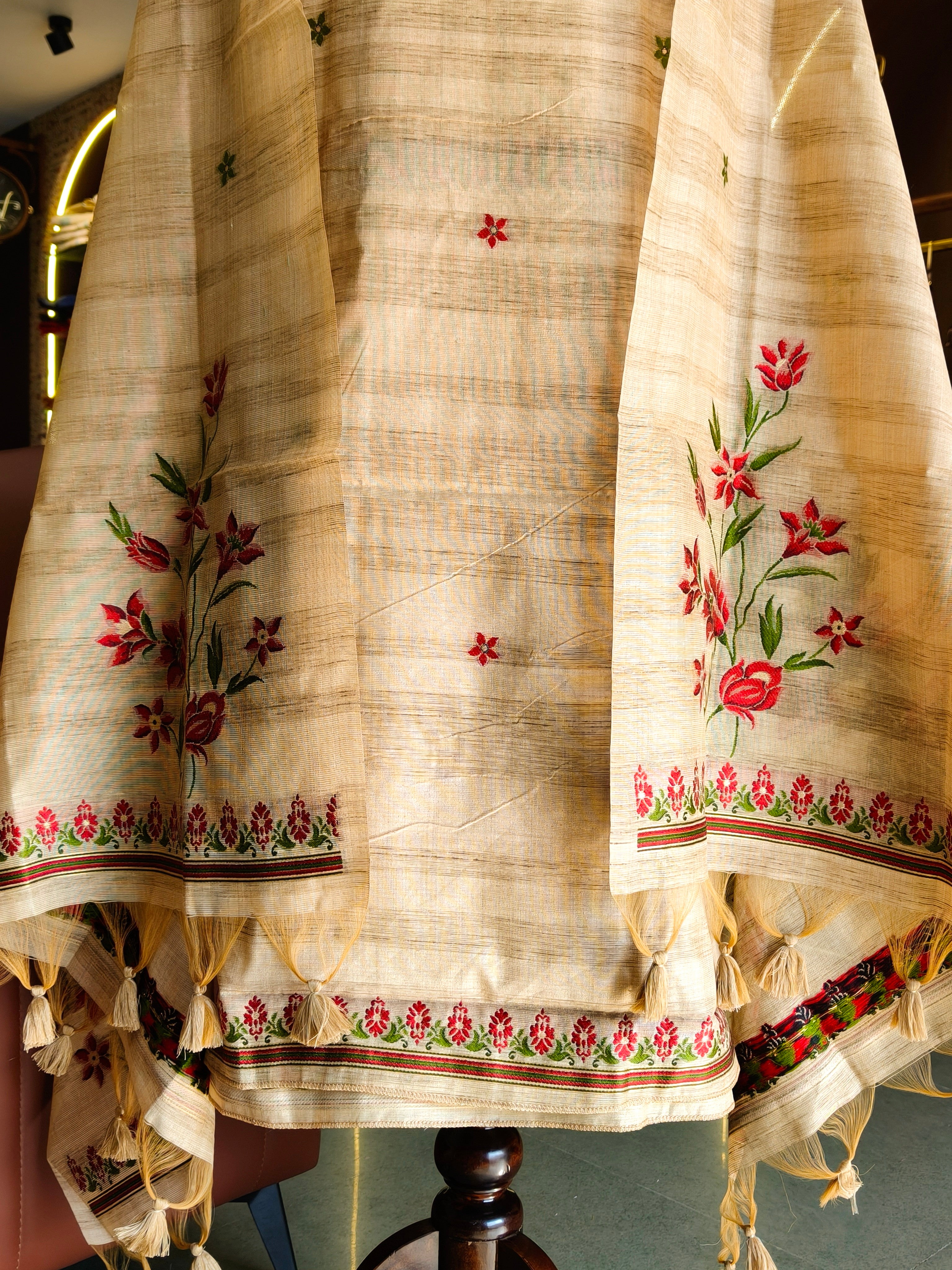 Gicha Cotton Floral Unstitched Suit- Chiku