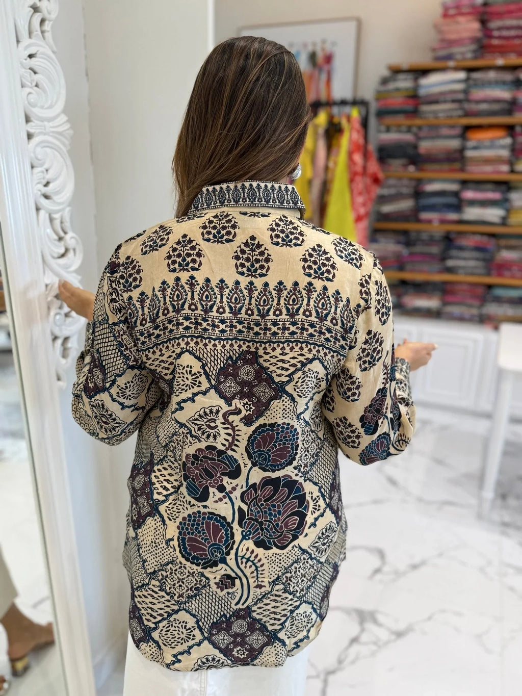 Soft Shirt with beautiful floral and ethnic prints - CHIKU