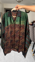 Elegant Print Ajrak Shirt - GREEN