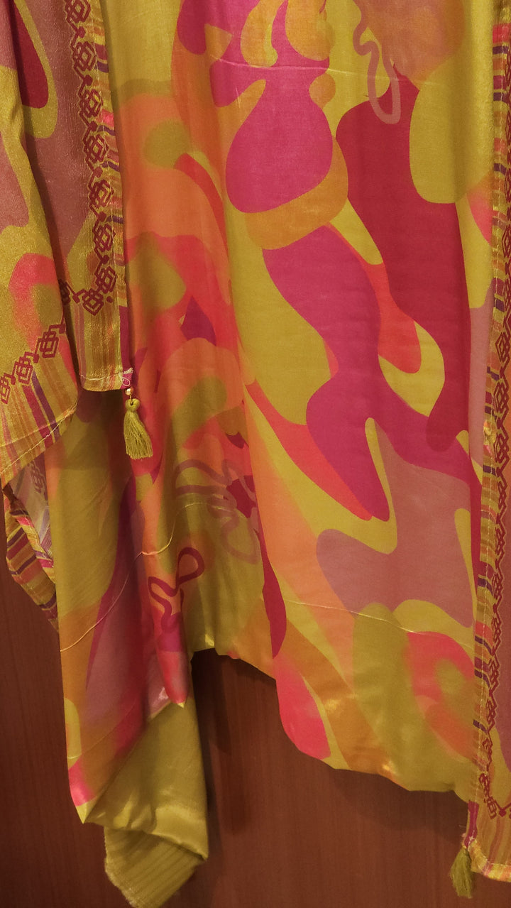 Pure Crepe Suit with Chinon Dupatta-Yelow