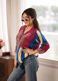 Heritage Print Ajrak Shirt - RANI PINK
