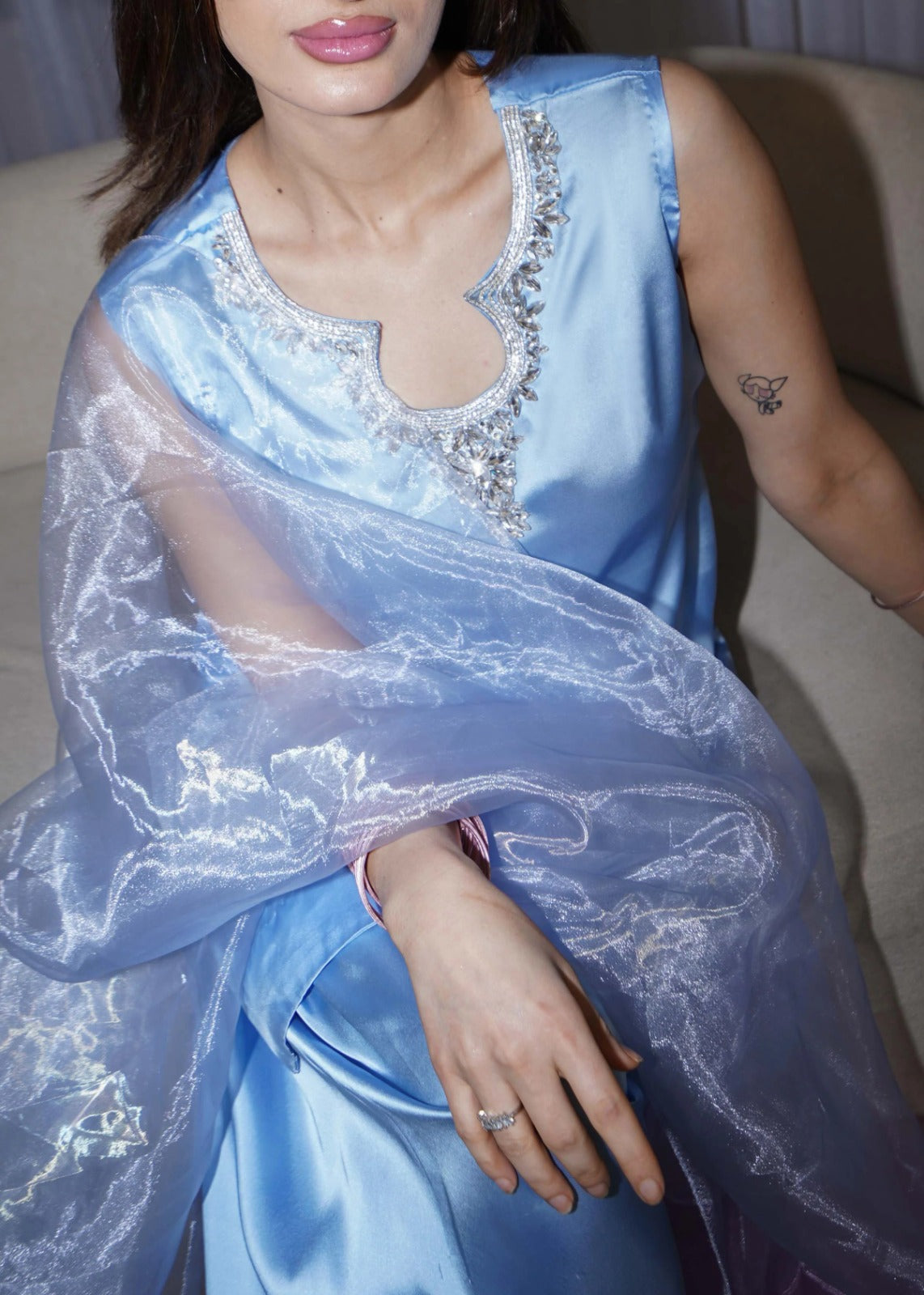 Sonya Crafted in luxurious Armani Satin