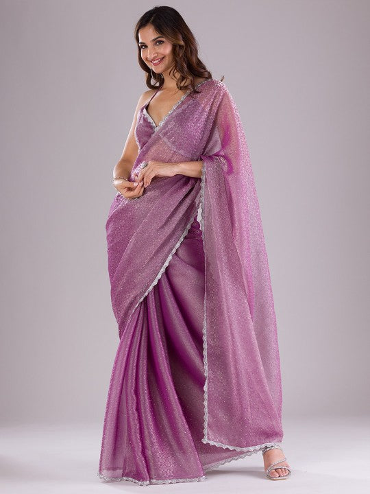 Embellished Beads and Stones Saree