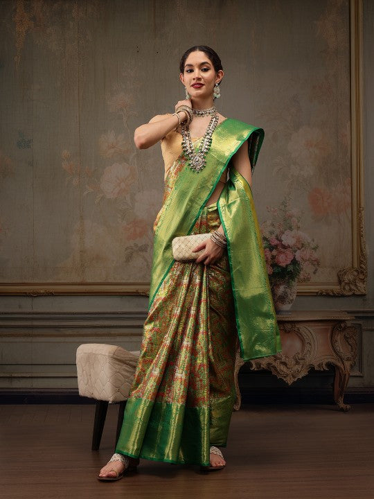 Woven Design Zari Pure Silk Saree