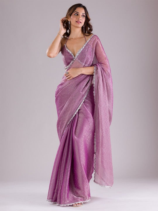 Embellished Beads and Stones Saree