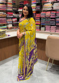 Pure Cotton Chiffon Kalamkari Viscose Jacqard Border Saree